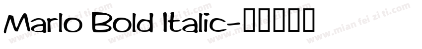 Marlo Bold Italic字体转换